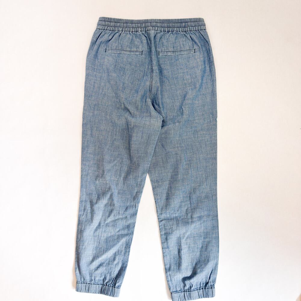 J.Crew Point Sur Women's Pants Size 00 | Linen Blue Ankle Cinched - Picture 2 of 6